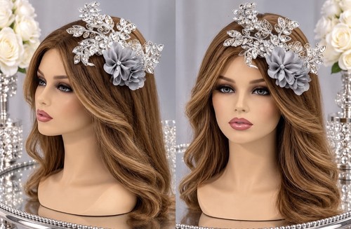 Silver fascinator mother - mother, of