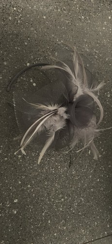 Pretty fascinator silver grey - pretty,
