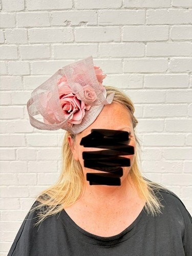 Silver rose pink - &, fascinator