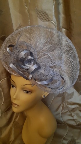 Silver beige tint fascinator - tint,