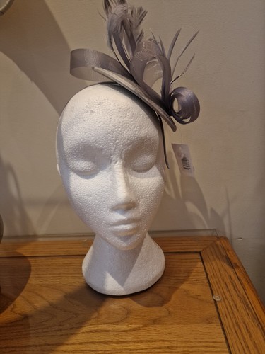 Fascinator silver grey with - fascinator,,
