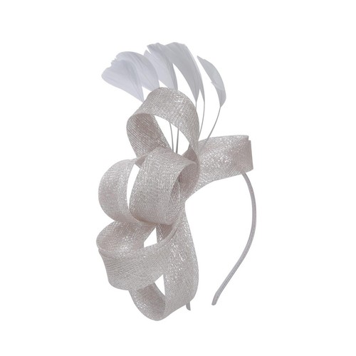 Shimmer looped fascinator - looped, on