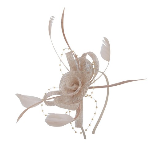 Ladies flower feather pearl - feather,