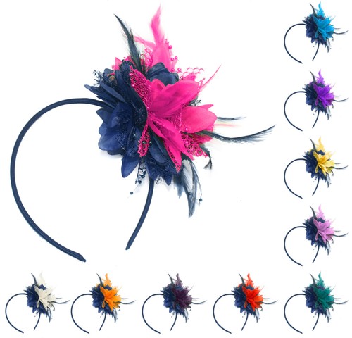 Flower feather hair - flower,