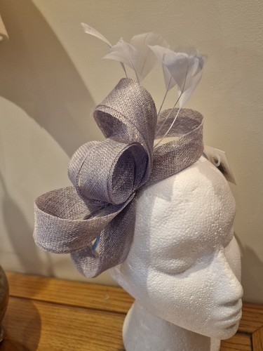 Fascinator 006 silver grey - 006.,