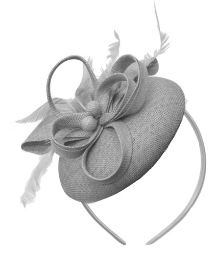 Round pillbox bow - pillbox, sinamay