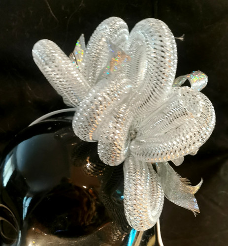 Silver cyberlock fascinator - cyberlock,