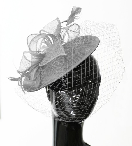 Saucer sinamay headband - saucer,