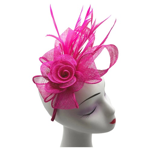 Fuchsia fascinator evening - fuchsia,