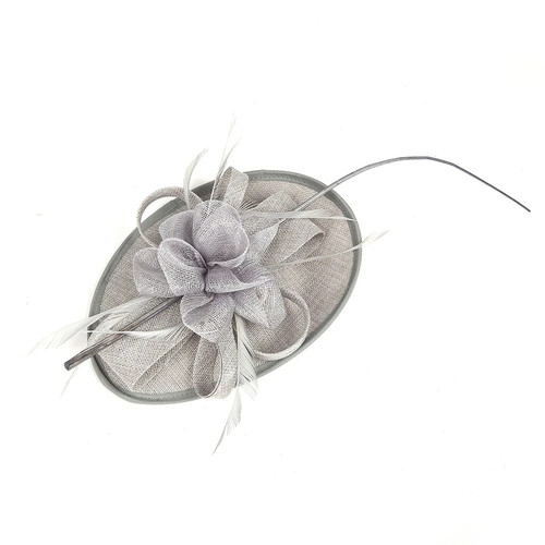 Sinamay flower fascinator - sinamay,