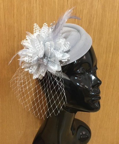 Fascinator hat pillbox flower - pillbox,