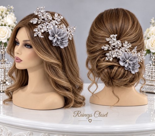 Silver fascinator mother - silver,
