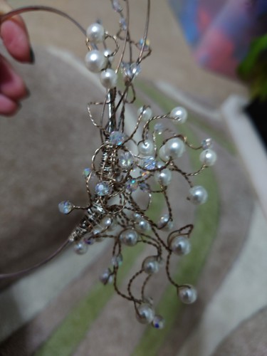 Bridal headband fascinator - bridal,