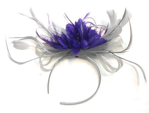 Silver grey and - grey, purple